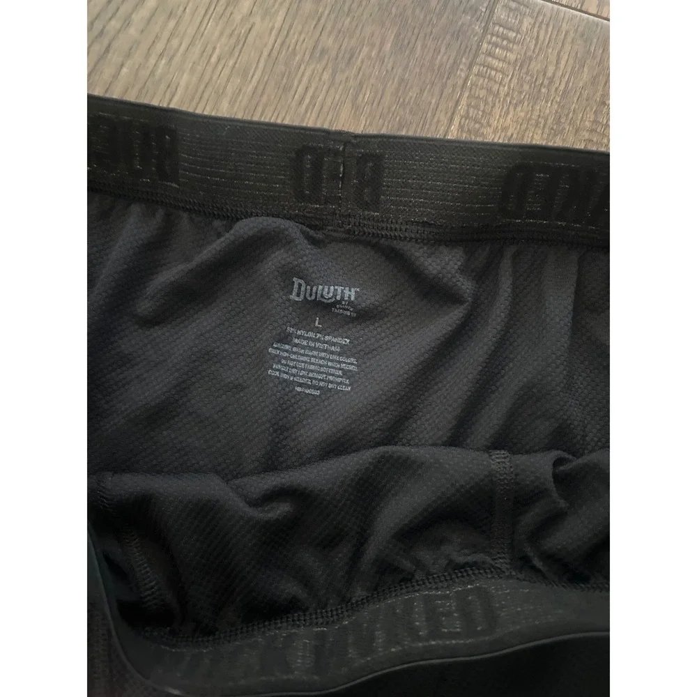 Duluth Trading Co Buck Naked Performance Boxer Briefs Mens Large Black Mesh